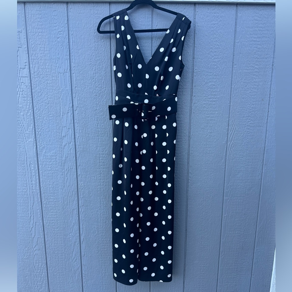 J.Crew Polkadot Wide Legged Jumpsuit